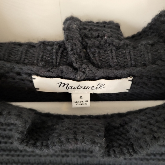 Madewell Ruffle Cotton Merino Sweater Small - Picture 7 of 8